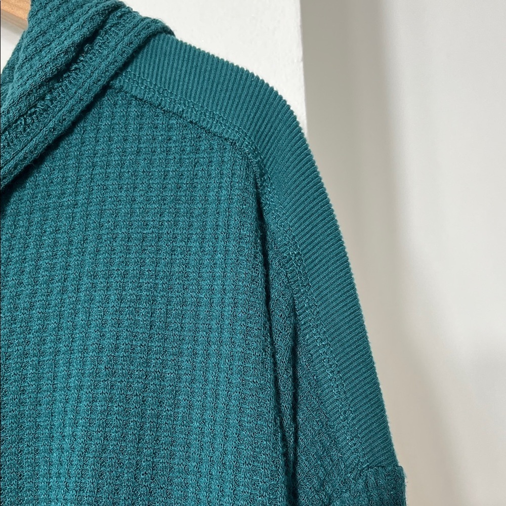 Altar'd State Deep Teal Hooded Sweatshirt - Picture 4 of 8